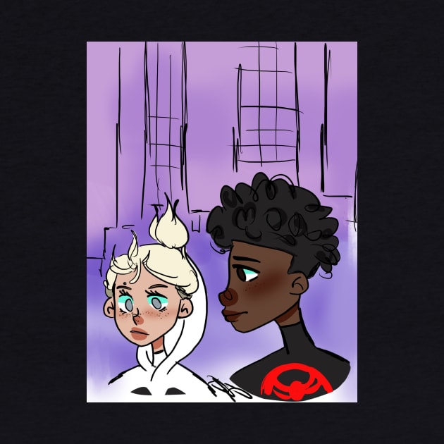 Miles and Gwen by MershadiesArt